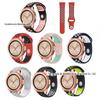 Para Samsung Galaxy 42/46mm/Galaxy Active/22mm/20mm silicone esportivo bicolor