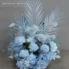 Flores para corredor de casamento flores artificiais arranjo de mesa vasos de flores flores decoração de palco de casamento tapete vermelho decoração da área de recepção arte floral finalizada