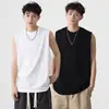 Bestseller de Almacén Lightning Chaleco sin Mangas de Verano Top Deportivo Holgado Camiseta de Color Sólido Estilo Nuevo Casual