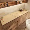 Nuevo mantel para aparador estilo chino, impermeable y a prueba de aceite, alfombrilla lavable de cuero para mesa de zapatero de entrada, alfombrilla protectora para mesa de mueble de TV