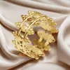 Anillo de Acero de Titanio Color Sin Desgaste Transfronterizo Moda Estilo Lujo Ligero Apertura Ajustable Diseño de Nicho Anillo Chapado en Oro para Mujeres
