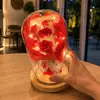 Buquê Romântico de Rosas de Flor Eterna, Buquê Criativo de Luxo para Namorada, Esposa, Mãe, Presente de Aniversário, Presente de Natal