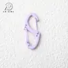 Ponta de tinta colorida fivela de mola em forma de 8 fivela de escalada em forma de S acessórios para joias diy anel de conexão para chaveiro bolsa gancho