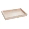 Bandeja Retangular Requinte 12cm x 22cm Bege Poliestireno - Lyor