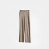 Estilo Primavera Temprana Pantalones Rectos Sueltos de Bolsillo Grande con Un Botón Tejido de Punto Suave y Delicado Simple y Elegante Pantalones de Pierna Ancha para Mujer