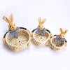 Muñeco de Animal de Pascua Cesta de Almacenamiento Tejida Almacenamiento de Joyería Cesta de Almacenamiento para Dulces y Artículos Varios Decoraciones Festivas