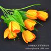Venta al por mayor de fábrica flor artificial Tulipán muebles para el hogar proyecto de paisajismo floral ramos de Tulipanes de múltiples cabezas