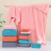 Juego de Toallas de Flores Europeas Tejido de Urdimbre Toalla de Terciopelo Coral Fabricante Venta al por Mayor Hogar Uso Diario Suave Absorbente Cálida Toalla de Terciopelo Toalla de Baño
