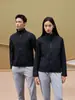 Jaqueta Softshell Térmica 75D Masculina Feminina Outono Inverno Gola Alta Corta-vento Resistente à Água Respirável Resistente ao Desgaste Jaqueta de Trabalho ao Ar Livre Customização