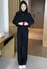 Conjunto de traje de moda nuevo para mujer de principios de otoño, chaqueta corta para figuras petite, pantalón versátil de color liso para el trabajo, conjunto de dos piezas