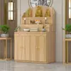 Mesa de Ofrendas Estilo Tibetano de Tres Niveles Sala de Estar Nuevo Estilo Chino Hogar Altar de Incienso Santuario Altar de Buda de Tres Niveles Salón Altar de Práctica Taoísta Nicho Budista Estatua de Buda