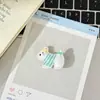 Nuevo Clip para el Cabello con Estampado de Caballo de Troya Pequeño de Color Crema de Primavera Ins Dulce Corazón de Niña Flequillo Clip para el Cabello Todo-partido Dibujos Animados Accesorios para la Cabeza
