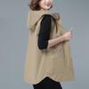 Chaleco de Comercio Exterior Transfronterizo de Talla Grande de Longitud Media para Mujer 2025 Nuevo Estilo Coreano Delgado sin Mangas Holgado Chaleco Chaqueta al por Mayor