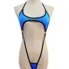 Lingerie Sexy Europeia e Americana Transfronteiriça Macacão Sexy Sem Costas com Cadarço Biquíni de Três Peças Maiô Maiô Traje Feminino