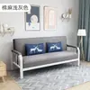 Cama Sofa Plegable para Apartamento Pequeño Sofá de Tela para Sala de Estar de Doble Propósito Sofá Simple Individual/Doble de Tela Técnica para Viviendas de Alquiler