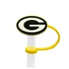Tapa antipolvo estándar de paja para equipo de rugby Tapa antipolvo de silicona para pajilla Tapa antipolvo de acero inoxidable para pajilla Tapa decorativa