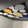 Painéis Acústicos de Fibra de Vidro para Tetos de Cinemas e Ginásios, Corpos Acústicos Suspensos de Fibra de Vidro, Materiais Decorativos à Prova de Fogo e Redutores de Ruído