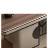 Mesa de Té de Pizarra con Veta de Madera 2025 Nuevo Juego de Té de Gama Alta Estilo Chino Nuevo Tetera Integrada Mesa de Té Totalmente Automática para Oficina