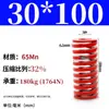 Mola helicoidal de compressão de fio plano forte retangular padrão japonês para molde de alta temperatura vermelha 65mn TM spring SWM carga 6