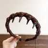 Diadema de estilo de cabello para la frente de caña alta 2026, versátil con dientes para un agarre antideslizante, diadema para lavarse la cara, colección de accesorios para el cabello para mujeres