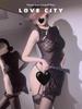 Huan también ropa interior sexy perspectiva sexy uniforme cheongsam tentación vestido caliente con abertura juego de roles