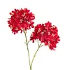Flores Artificiales con Dos Cabezas, Hortensias Estrelladas, Pared de Flores para Pasillo de Boda, Decoración Floral de Arreglo de Piso, Flores Falsas para Fotografía, Venta al por Mayor Transfronteriza