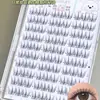 Pestañas Coreanas Cat 10 Filas Sin Pegamento y Extraíbles Transparentes Pequeñas Ballet Pestañas Postizas Naturales Racimos Individuales Segmentadas Persona Perezosa Fotogénica Cómico