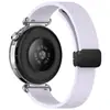 Adecuado para series de relojes Samsung/Huawei, Correa de Silicona Plegable con Hebilla Magnética Patrón Lichi 18/20/22mm Universal