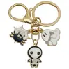 Llavero Serie de Halloween Personalizado Estilo Europeo y Americano Calavera Telaraña Castillo Murciélago Colgante para Llavero de Mochila y Coche