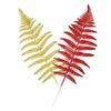 Decoración navideña transfronteriza de oro rosa de 14 cm, hojas de Navidad, adornos para árbol de Navidad, colgante de hoja grande
