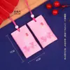 Saquinho Amuletos Pequenas Contas Brancas Vazio para Pendurar no Pescoço, Pequeno Saco de Fragrância Estilo Chinês, Saquinho da Sorte, Saquinho da Paz, Saquinho Vazio