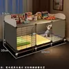 Envío Gratis en el Nuevo Tipo de Jaula para Perros Pequeños, con Una Habitación, Una Sala de Estar, Un Baño, Espacio Amplio, Inodoro Separado, Casa para Perros, Villa de Lujo