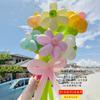 Kit de Material DIY para Buquê de Balões de Aniversário Margarida Flores Decoração de Piquenique Montagem de Cenário Festa de Aniversário