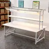 Mesa de corte Bancada Mesa de corte de roupas Mesa de corte de tecido Bancada de embalagem para e-commerce Tábua de corte Mesa de corte de tecido Mesa