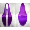 Peluca Cosplay de Vestir Transfronteriza para Mujer Cabello Largo Recto con Flequillo Medio Europeo y Americano Seda de Alta Temperatura Multicolor Peluca de Anime Cobertura Completa de Cabeza