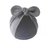 Comercio Exterior Nueva Moda Niños Orejas de Conejo Lazo Multicolor Suave Gorro Fetal para Bebé Gorro de Primavera y Otoño para Bebé