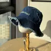 Nuevo Sombrero de Pescador de Mezclilla Deshilachada Moda Retro para Mujer, Sombrero de Sol de Primavera con Ala Ancha que Hace que la Cara Parezca Más Pequeña, Estilo Casual 2026
