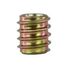Tuerca de Acero al Carbono con Rosca Interna y Externa, Hierro Chapado en Zinc de Color, Tapa de Tornillo Hueca con Rosca Interna para Muebles, Tuerca Embebida M6M8