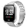 Adequado para Fitbit Versa Pulseira de Aço com Três Contas em Forma de I Pulseira de Relógio Inteligente de Metal Versa2 Universal