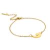 Direto da fábrica Japonês e coreano moda simples pulseira de corrente cruzada de aço titânio pingente estrela menisco pulseira de aço inoxidável 304