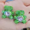 Tiktok Venta Caliente Accesorios para Joyería DIY Bola de Pedrería en Forma de Corazón Corazón de Amor Oso de Arcilla Agujero Recto Cadena para Colgar en el Coche Oso de Arcilla de Cristal