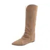 Botas Longas 812-2 com Cano Largo para Mulheres com Pernas Grossas, Botas Western Vintage, Botas de Cano Largo, Botas Femininas Plus Size 41-43
