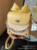 Bolsa Mini de Batom com Laço Moda Primavera e Verão para Mulheres, Nova 2026 Bolsa Transversal de Alto Padrão, Bolsa Pequena Versátil com Corrente