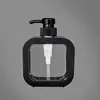 Botella Dispensadora Transparente Gel de Ducha para Baño Desinfectante de Manos Botella Dispensadora Viaje Plástico Botella de Presión Loción Visible Botella Vacía