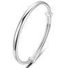 Pulsera étnica retro plateada Miao para mujer, pulsera de plata con forma de estrella y flor de coche, pulsera de plata redonda con forma de vientre, venta directa de fábrica