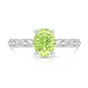 Douyin Mais Vendido Anel de Dedo Flor de Gelo Colorida Corte Ovo de Pombo Retrô Super Brilhante Diamante de Alto Carbono Banhado a Ouro Real Dropshipping