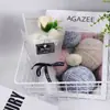Temporada navideña de graduación transfronteriza ramo de jabón de 3 rosas y claveles caja de regalo de PVC transparente ramo mini de mano