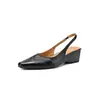 Sandalias para Mujer 2026 Modelo Nuevo de Piel de Oveja Capa Superior Estilo Retro Francés Piel Suave Punta Fina, Zapatos Nuevos de Tacón Bajo para Mujer