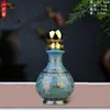Botella de Vino Vacía y Jarra de Vino de Cerámica Jingdezhen 1 Jin 1.5kg 2.5kg para Uso Doméstico Olla de Vino Sellada Recipiente de Vino Botella de Licor