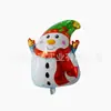 Nuevos globos de pie grandes y mini navideños transfronterizos en forma de muñecos de nieve, Papá Noel y árboles de Navidad para decoraciones de fiesta